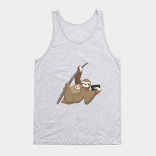 Selfie Sloth Tank Top